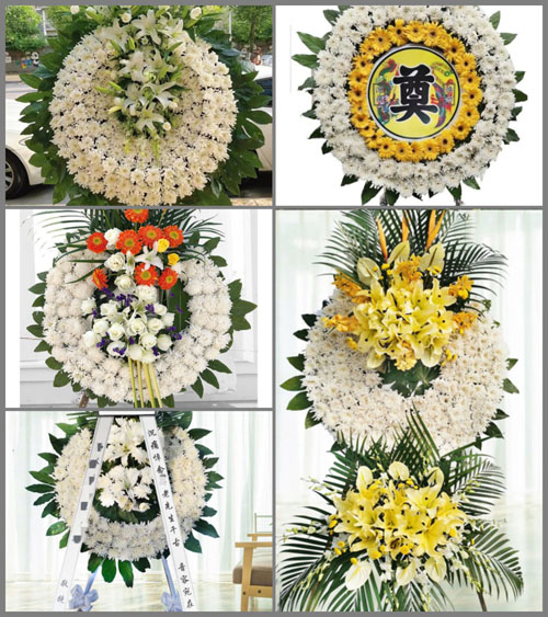 山西运城闻喜县候村乡下峪口村花圈速递